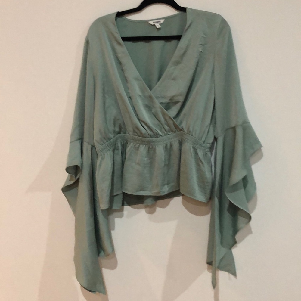 Fun going out satin shirt